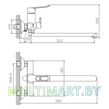 Смеситель Haiba HB22556 картинка 2